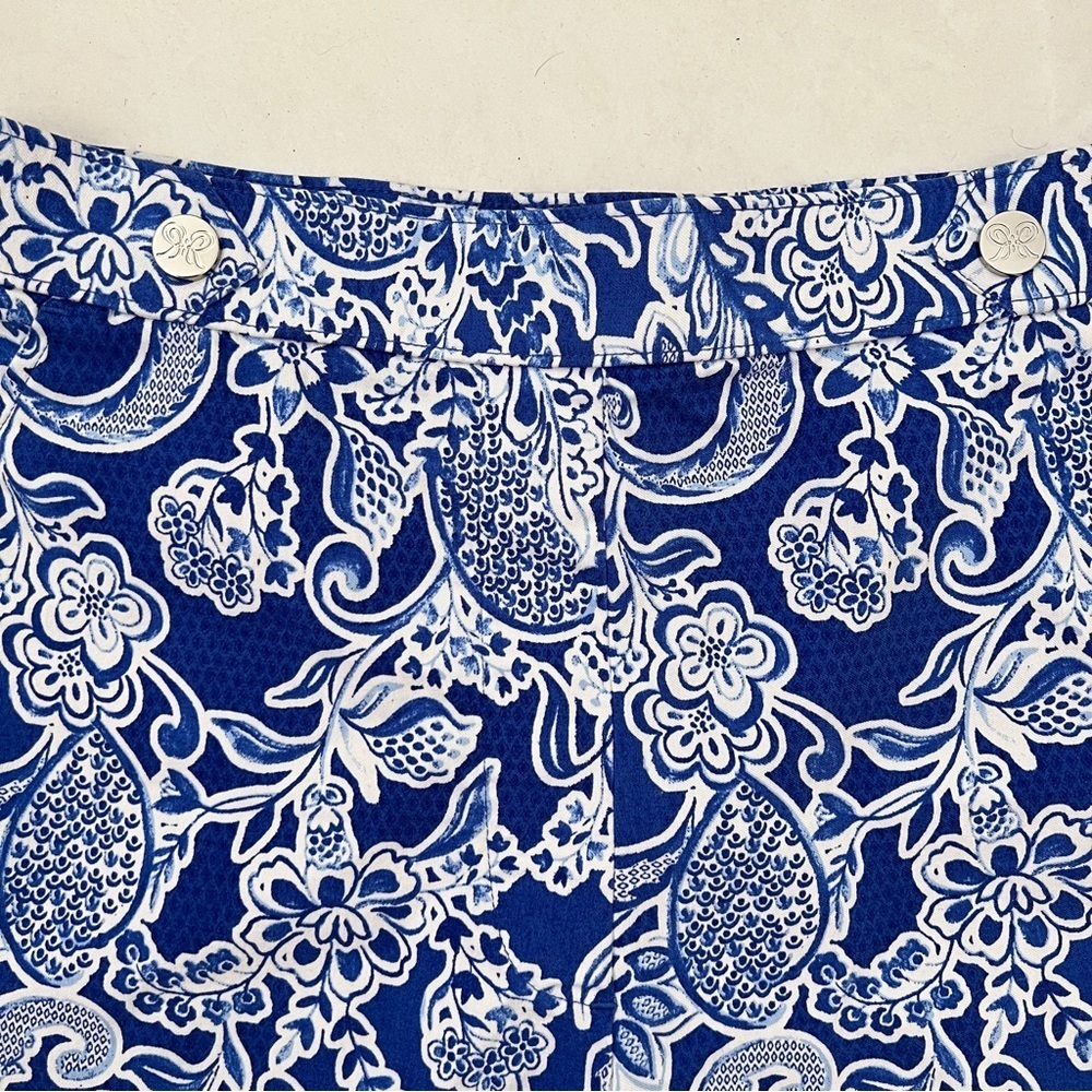NEW Rafaella paisley Bermuda Shorts blue white 6.5”
Inseam - Picture 4 of 7